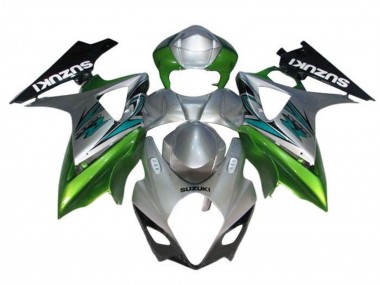 Carene Moto Suzuki GSXR 1000 2005-2006 - Argento Verde Nero