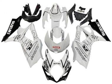 Carene Moto Suzuki GSXR 1000 2005-2006 - Bianco Nero Corona Motul