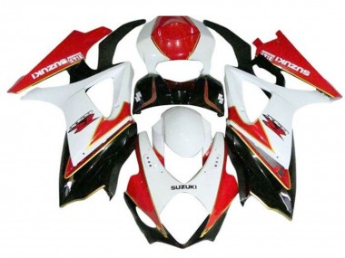 Carene Moto Suzuki GSXR 1000 2005-2006 - Bianco Rosso Nero Oro