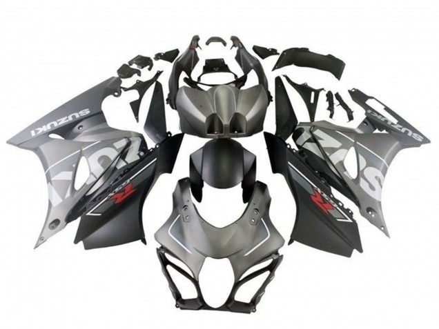 Carene Moto Suzuki GSXR1000 2017-2024 - Argento Opaco Nero Opaco
