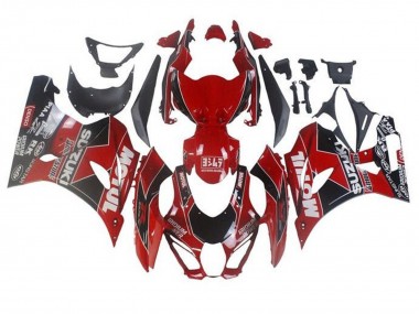 Carene Moto Suzuki GSXR1000 2017-2024 - Rosso Bianco Nero Motul