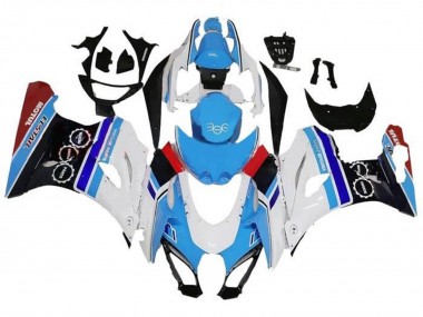 Carene Moto Suzuki GSXR1000 2017-2024 - Bianco Blu Banda Rosso
