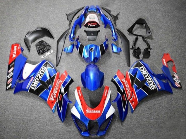 Carene Moto Suzuki GSXR1000 2017-2024 - Blu Rosso Bianco Nero