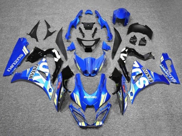 Carene Moto Suzuki GSXR1000 2017-2024 - Blu Bianco Ecstar