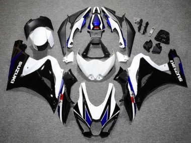 Carene Moto Suzuki GSXR1000 2017-2024 - Bianco Blu Nero