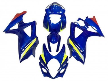 Carene Moto Suzuki GSXR 1000 2007-2008 - Blu Giallo Rosso