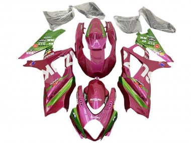 Carene Moto Suzuki GSXR 1000 2007-2008 - Rosa Verde Bianco