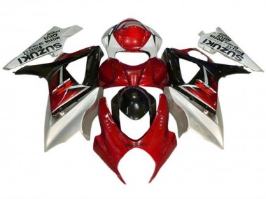 Carene Moto Suzuki GSXR 1000 2007-2008 - Rosso Nero Argento