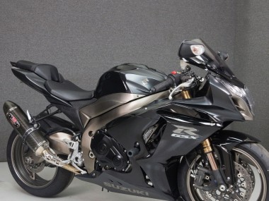 Carene Moto Suzuki GSXR 1000 2009-2016 - Nero Nero Opaco Argento Opaco