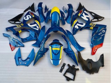 Carene Moto Suzuki GSXR 1000 2009-2016 - Blu Giallo Bianco Rosso