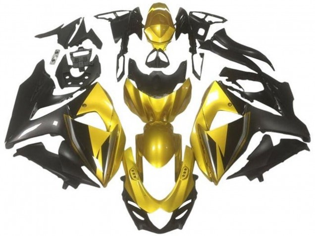 Carene Moto Suzuki GSXR 1000 2009-2016 - Oro Nero Grigio Scuro