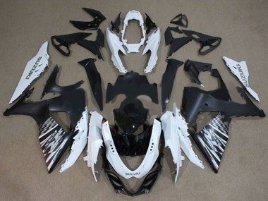 Carene Moto Suzuki GSXR 1000 2009-2016 - Bianco Nero Argento Checker