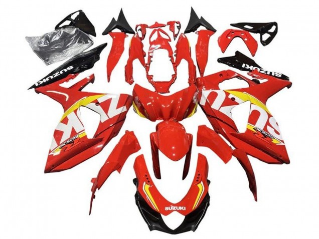 Carene Moto Suzuki GSXR 1000 2009-2016 - Rosso Giallo Bianco Nero