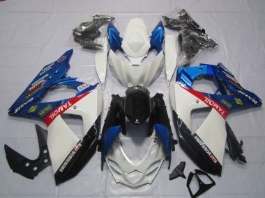 Carene Moto Suzuki GSXR 1000 2009-2016 - Bianco Blu Rosso Nero TaMobil