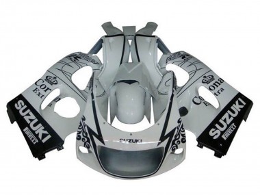 Carene Moto Suzuki GSXR 600 / GSXR 750 1996-2000 - Bianco Nero Tribal Corona