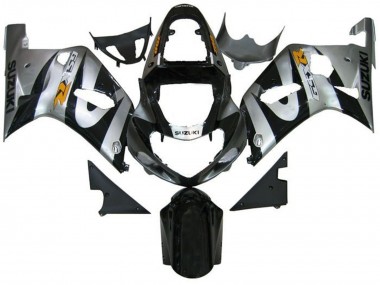 Carene Moto Suzuki GSXR 600 / GSXR 750 2001-2003 - Argento Nero Giallo