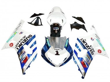 Carene Moto Suzuki GSXR 600 / GSXR 750 2001-2003 - Bianco Blu Banda Rosso Nero