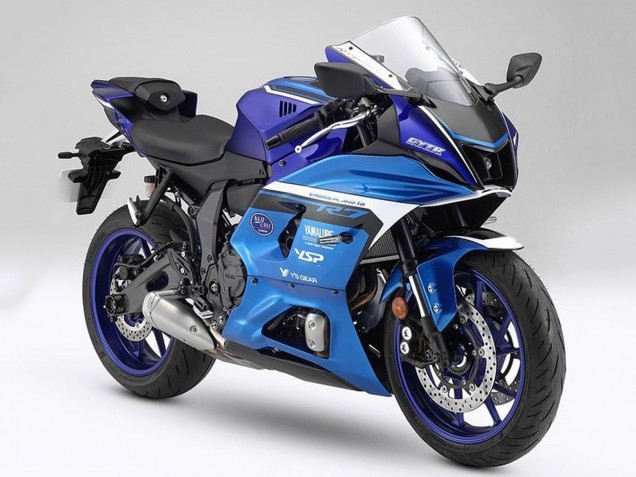 Carene Moto Yamaha YZF R7 2021-2024 - Blu Opaco Azzurro Chiaro Opaco