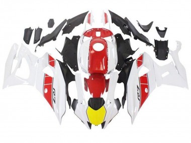 Carene Moto Yamaha YZF R7 2021-2024 - Bianco Giallo Rosso Banda