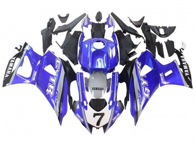 Carene Moto Yamaha YZF R7 2021-2024 - Blu Grigio Bianco GYTR