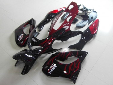 Carene Moto Yamaha YZF 1000R Thunderace 1997-2007 - Nero Bianco Rosso Fiamma