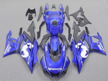 Carene Moto Yamaha YZF R3/R25 2019-2021 - Blu Bianco Nero MoviStar