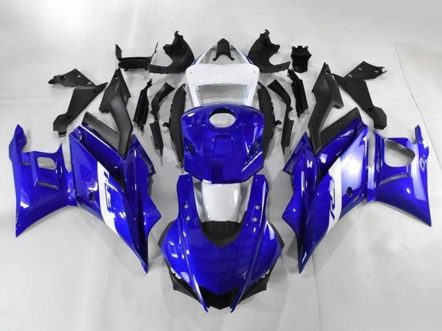 Carene Moto Yamaha YZF R3/R25 2019-2021 - Bianco Blu Nero Opaco