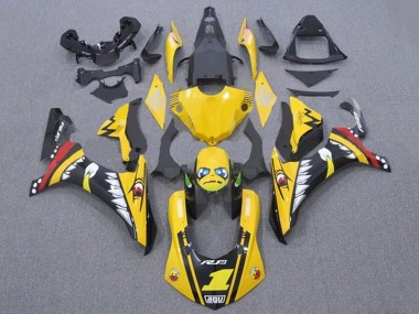 Carene Moto Yamaha YZF 1000 R1 2015-2019 - Giallo Rosso Squalo