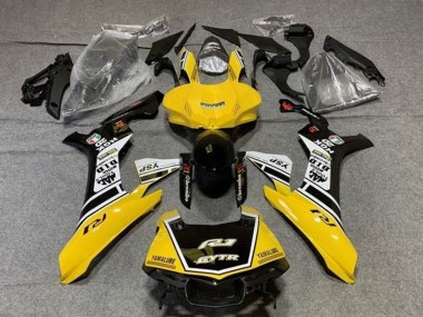 Carene Moto Yamaha YZF 1000 R1 2015-2019 - Giallo Bianco Nero GYTR