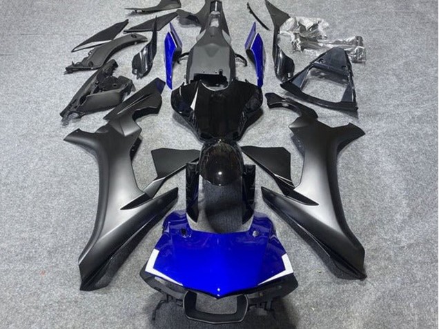 Carene Moto Yamaha YZF 1000 R1 2015-2019 - Nero Opaco Nero Lucido Blu Bianco