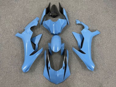 Carene Moto Yamaha YZF 1000 R1 2015-2019 - Azzurro Chiaro Nero Lucido