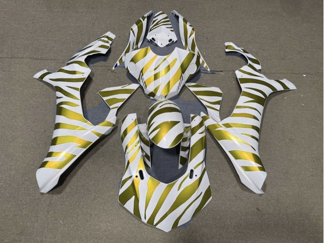 Carene Moto Yamaha YZF 1000 R1 2015-2019 - Bianco Oro Zebra