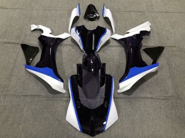 Carene Moto Yamaha YZF 1000 R1 2015-2019 - Bianco Nero Lucido Blu
