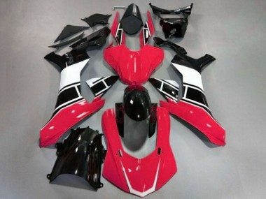 Carena Moto Yamaha YZF 1000 R1 2015-2019 - Rosso Bianco Nero Lucido