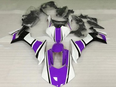 Carene Moto Yamaha YZF 1000 R1 2015-2019 - Bianco Viola Nero