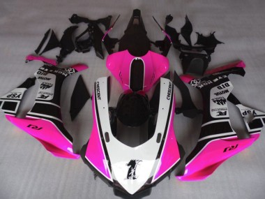 Carene Moto Yamaha YZF 1000 R1 2015-2019 - Rosa Bianco Nero Lucido Motul YSP