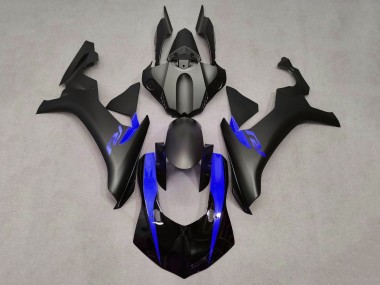 Carene Moto Yamaha YZF 1000 R1 2015-2019 - Nero Opaco Nero Lucido Blu