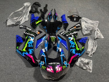 Carene Moto Yamaha YZF 1000 R1 2020-2025 - Nero Blu Rosa Mostro