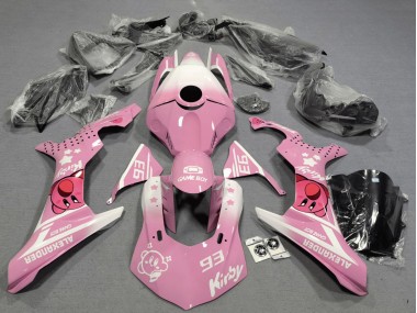 Carene Moto Yamaha YZF 1000 R1 2020-2025 - Rosa Bianco Kirby