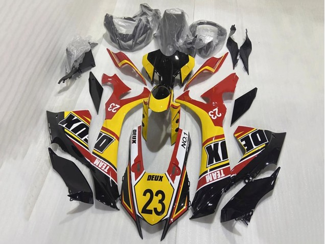 Carene Moto Yamaha YZF 1000 R1 2020-2025 - Bianco Giallo Rosso Nero