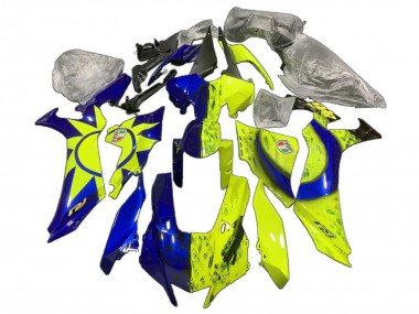 Carene Moto Yamaha YZF 1000 R1 2020-2025 - Blu Giallo Sun Moon