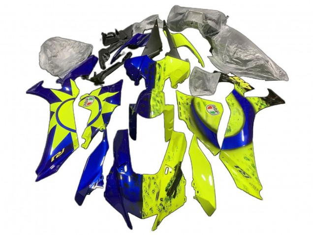 Carene Moto Yamaha YZF 1000 R1 2020-2025 - Blu Giallo Sun Moon