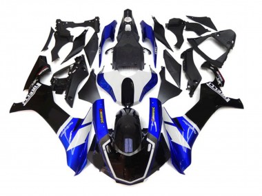 Carene Moto Yamaha YZF 1000 R1 2020-2025 - Blu Bianco Nero Akropovic