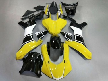 Carene Moto Yamaha YZF 1000 R1 2020-2025 - Giallo Bianco Nero Lucido