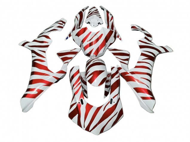 Carene Moto Yamaha YZF 1000 R1 2020-2025 - Bianco Rosso Zebra