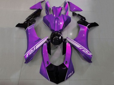 Carene Moto Yamaha YZF 1000 R1 2020-2025 - Viola Argento Nero Lucido