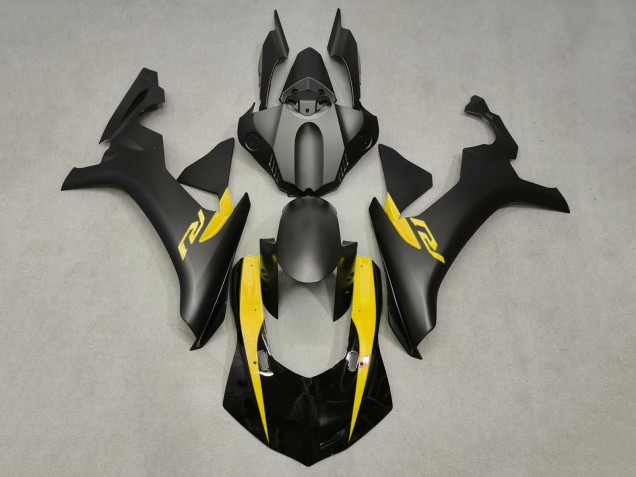 Carene Moto Yamaha YZF 1000 R1 2020-2025 - Nero Lucido Nero Opaco Giallo