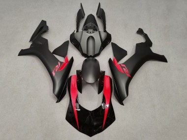 Carene Moto Yamaha YZF 1000 R1 2020-2025 - Nero Lucido Nero Opaco Rosso