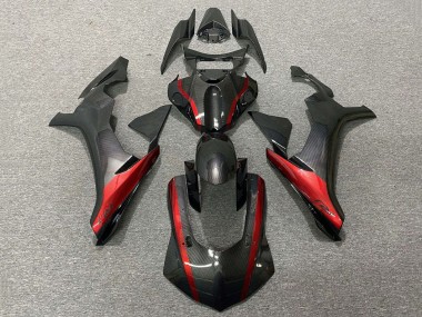 Carene Moto Yamaha YZF 1000 R1 2020-2025 - Falso Fibra di Carbonio Rosso