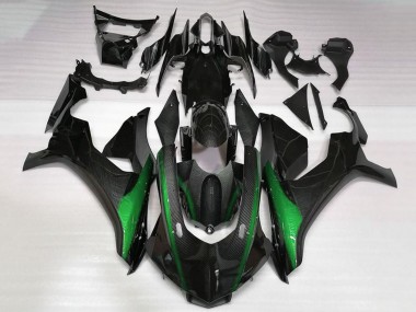 Carene Moto Yamaha YZF 1000 R1 2020-2025 - Falso Fibra di Carbonio Verde